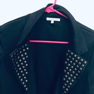 CHARLOTTE RUSSE Black Studded Blazer